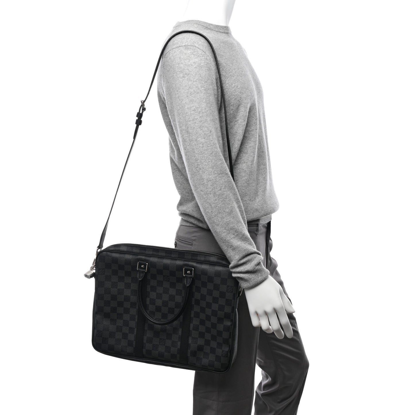 Damier Graphite Porte Documents Voyage PM
