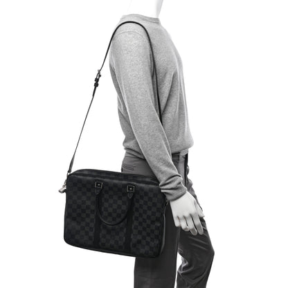 Louis Vuitton Damier Graphite Porte Documents Voyage PM 2 of 9