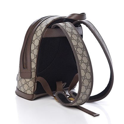 Gucci GG Supreme Monogram Calfskin Web Small Ophidia Day Backpack Beige Ebony New Acero 3 of 10