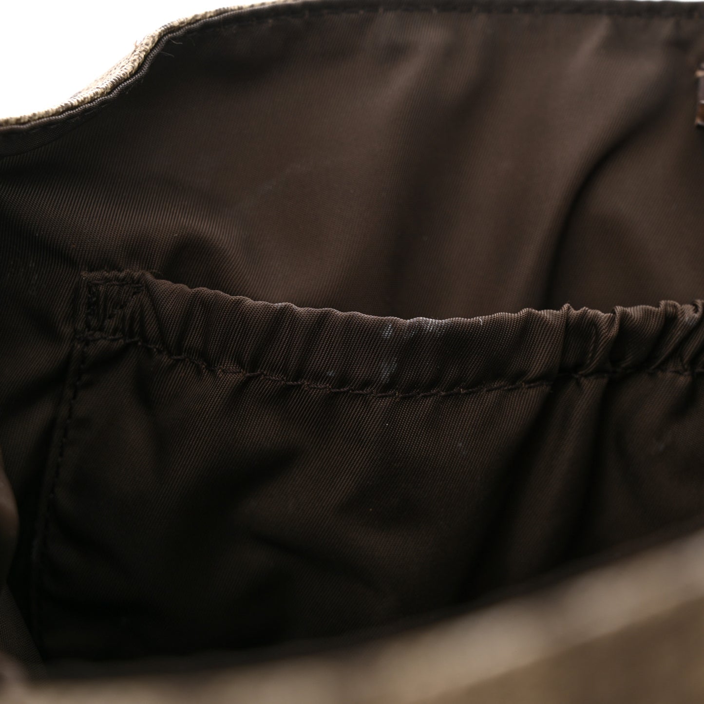 GG Plus Monogram Messenger Diaper Bag Dark Brown