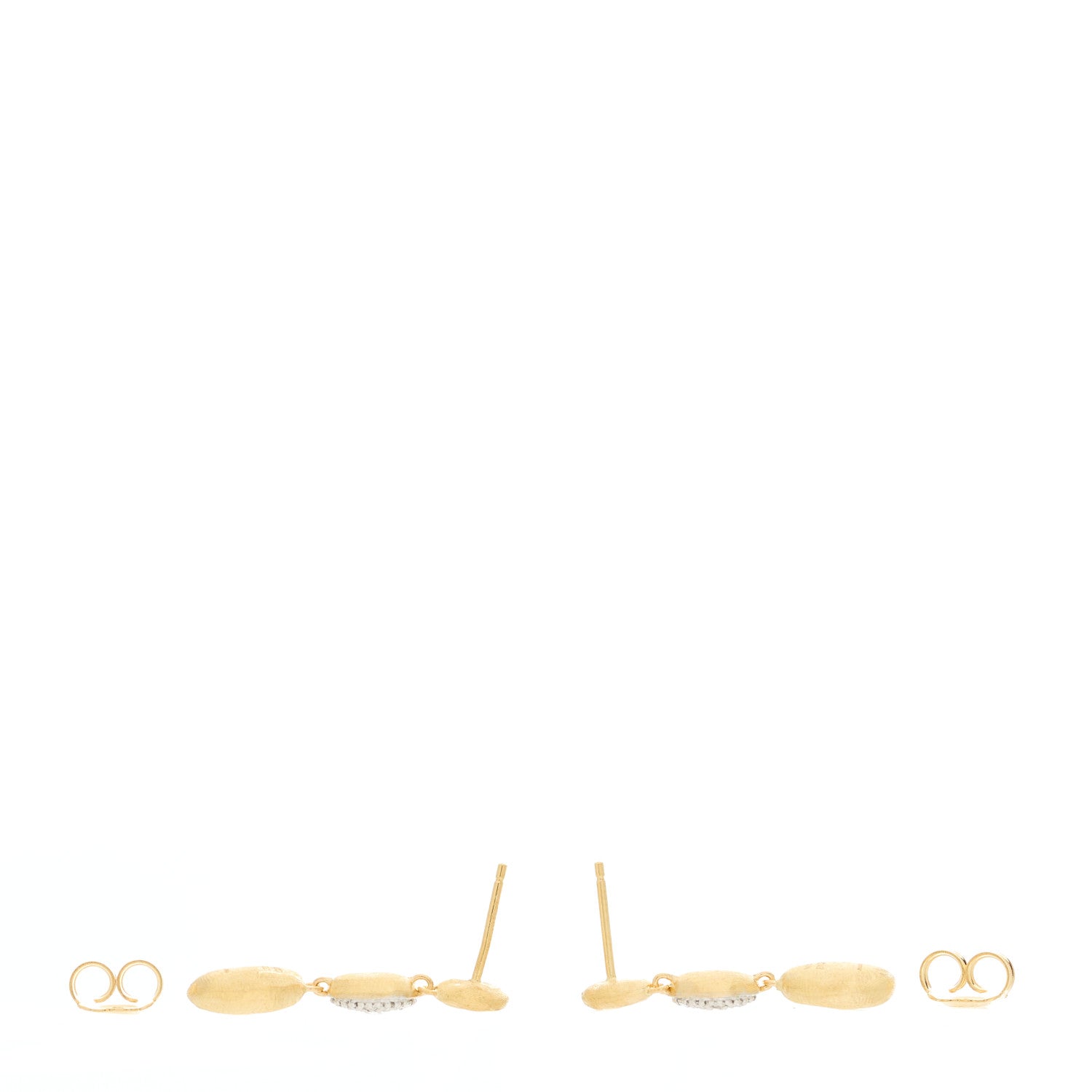 Marco Bicego 18K Yellow White Gold Siviglia Triple Drop Earrings 3 of 4