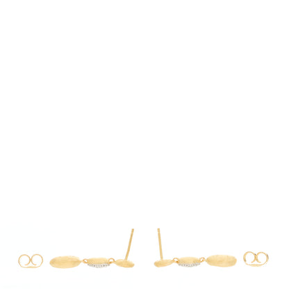 Marco Bicego 18K Yellow White Gold Siviglia Triple Drop Earrings 3 of 4