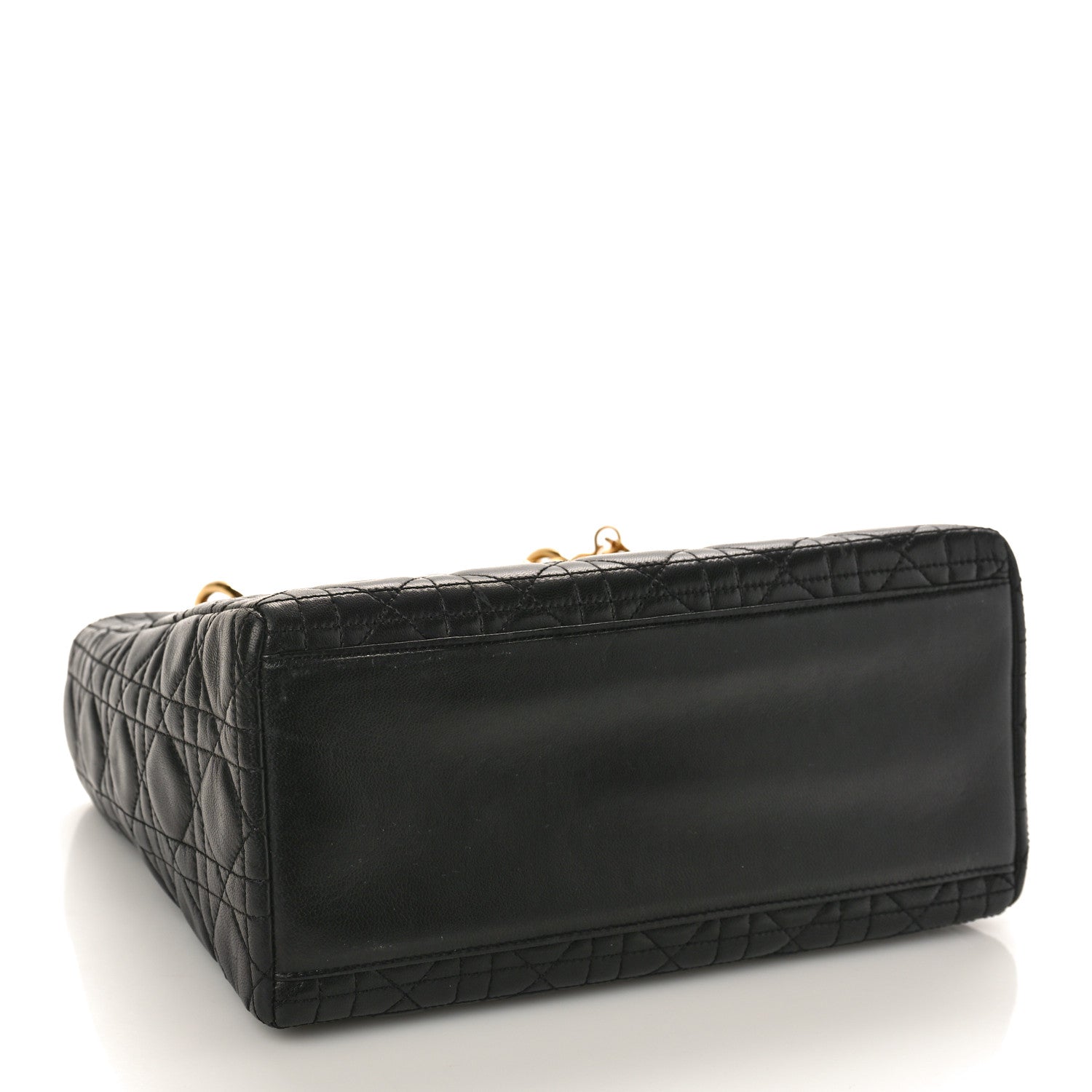 Christian Dior Lambskin Cannage Medium Lady Dior Black 4 of 11