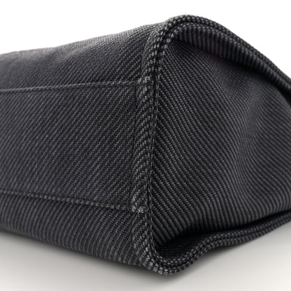 Chanel Mixed Fibers Calfskin Small Deauville Tote Black 9 of 12