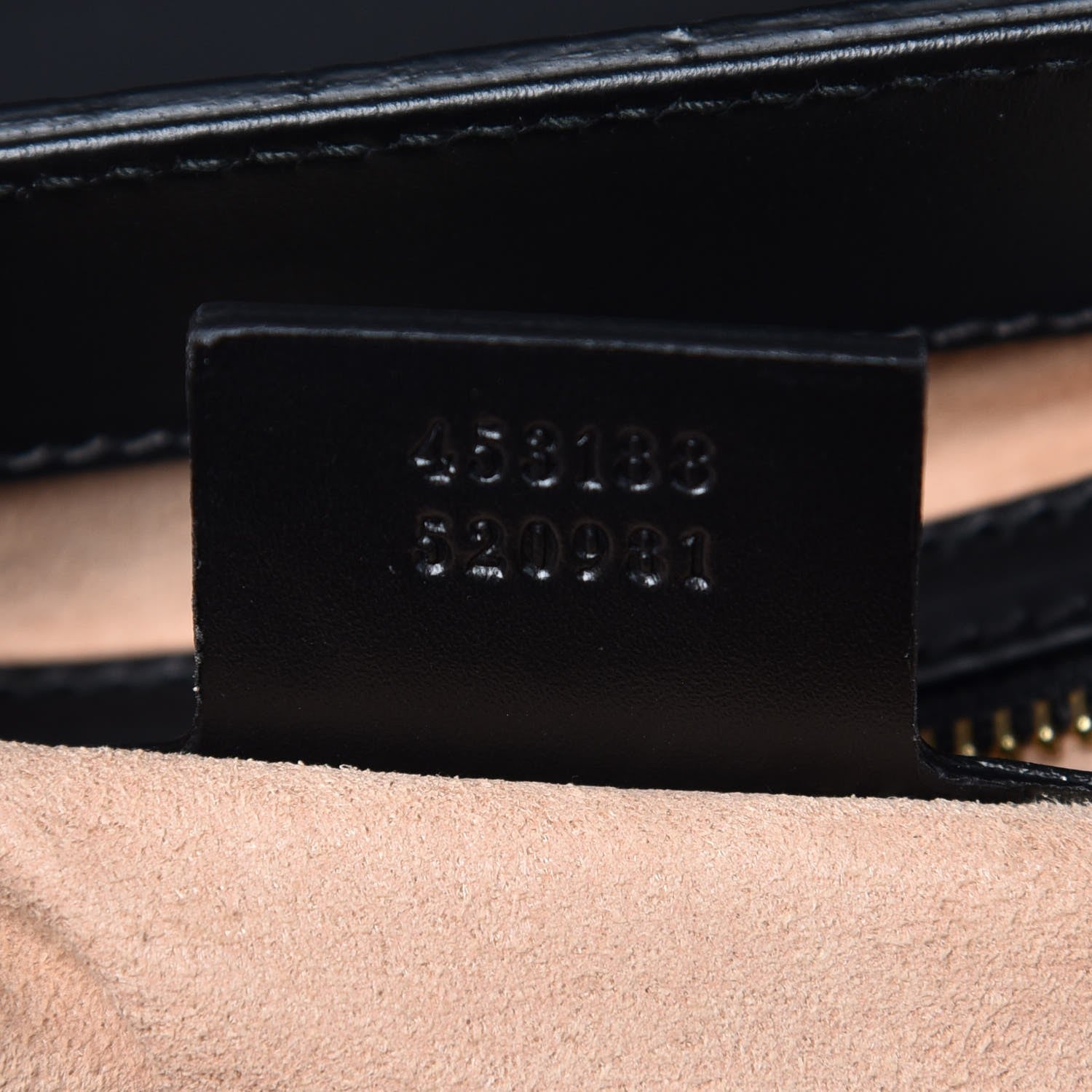 Gucci Guccissima Signature Small Padlock Top Handle Bag Black 7 of 7
