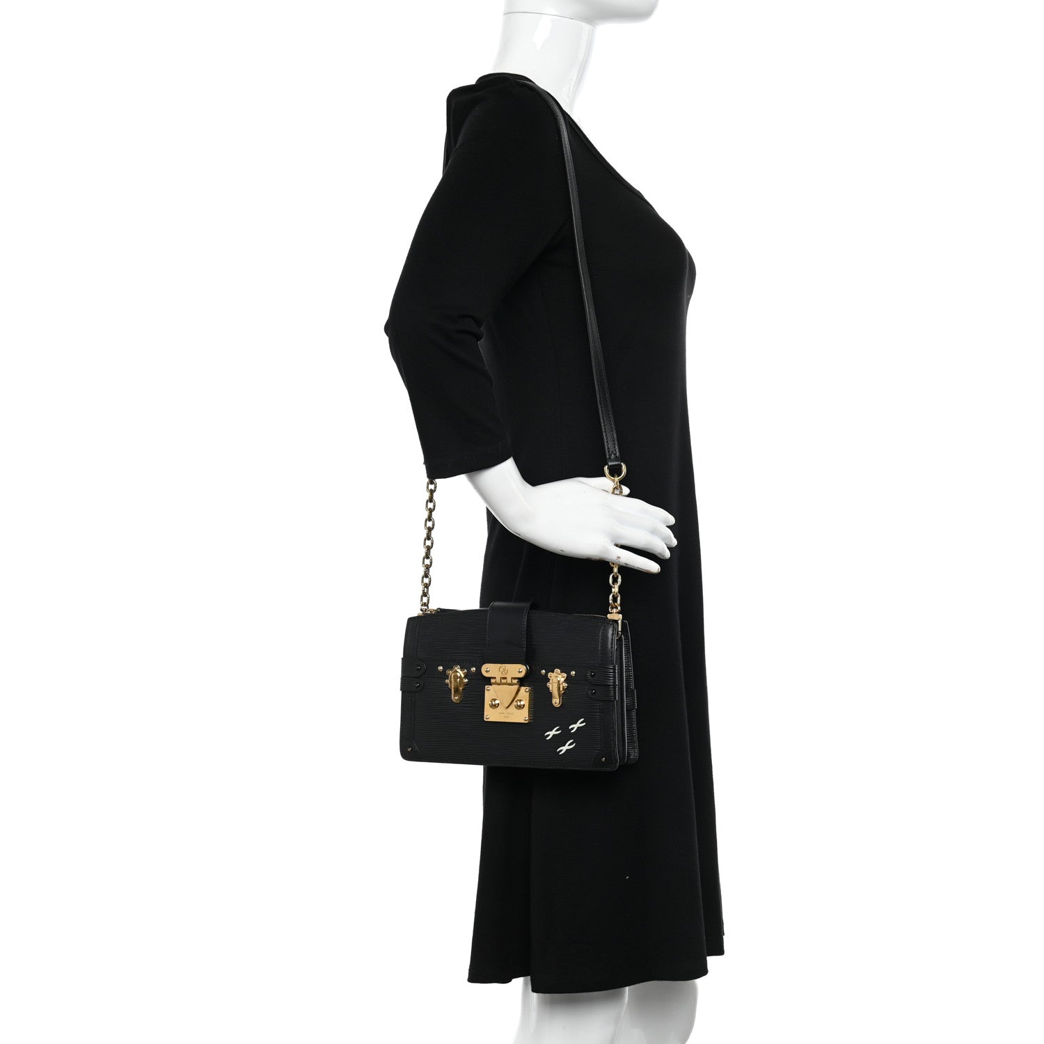 Louis Vuitton Epi Trunk Clutch Black 2 of 12