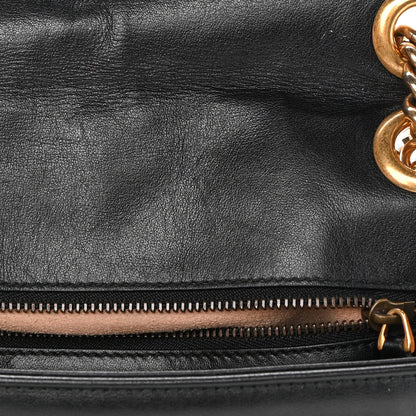 Gucci Calfskin Matelasse Small GG Marmont Shoulder Bag Black 12 of 18