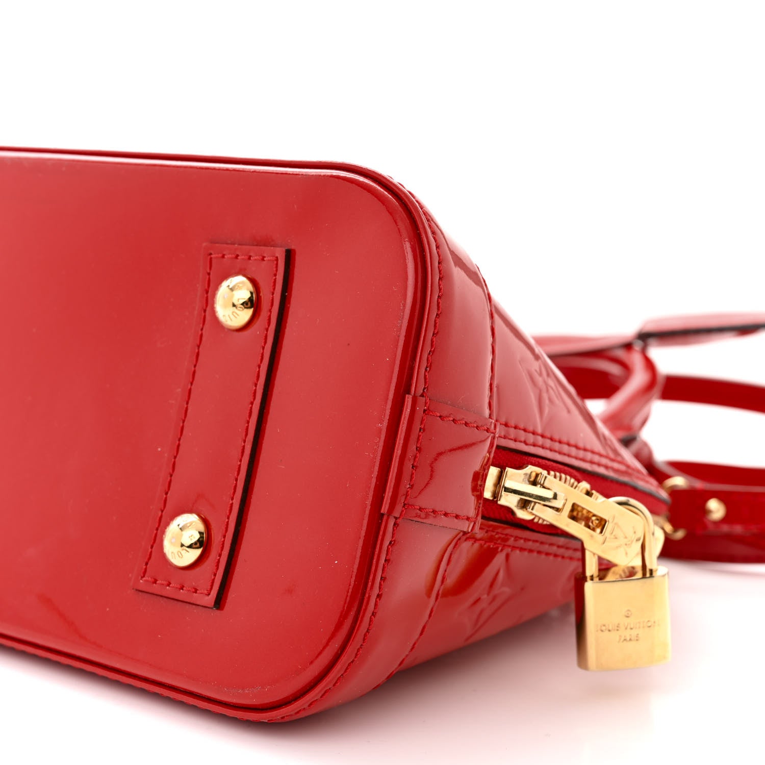 Louis Vuitton Vernis Alma BB Pomme D'Amour 9 of 9