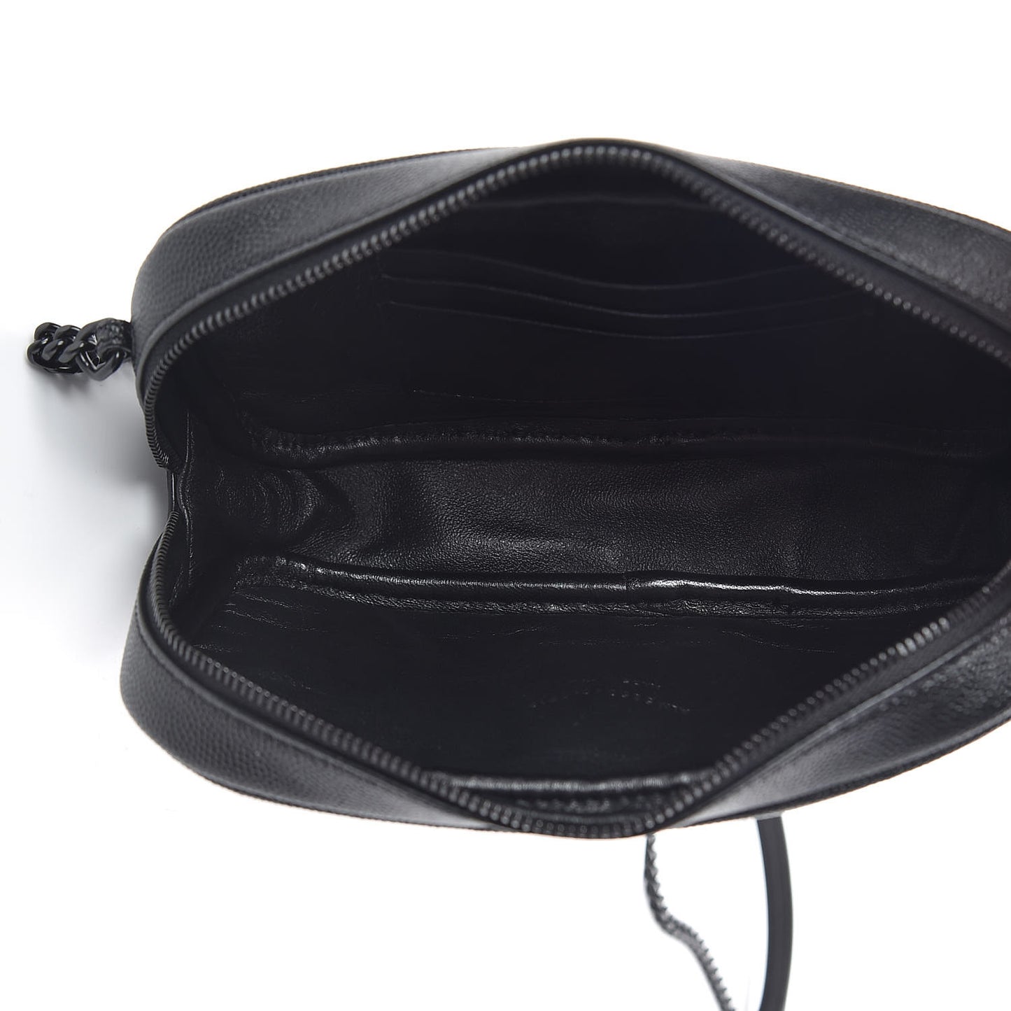 Grain De Poudre Matelasse Monogram Mini Lou Camera Bag Black