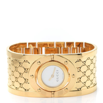 Gucci Stainless Steel Mother of Pearl 33mm Twirl Quartz Watch 2 of 5