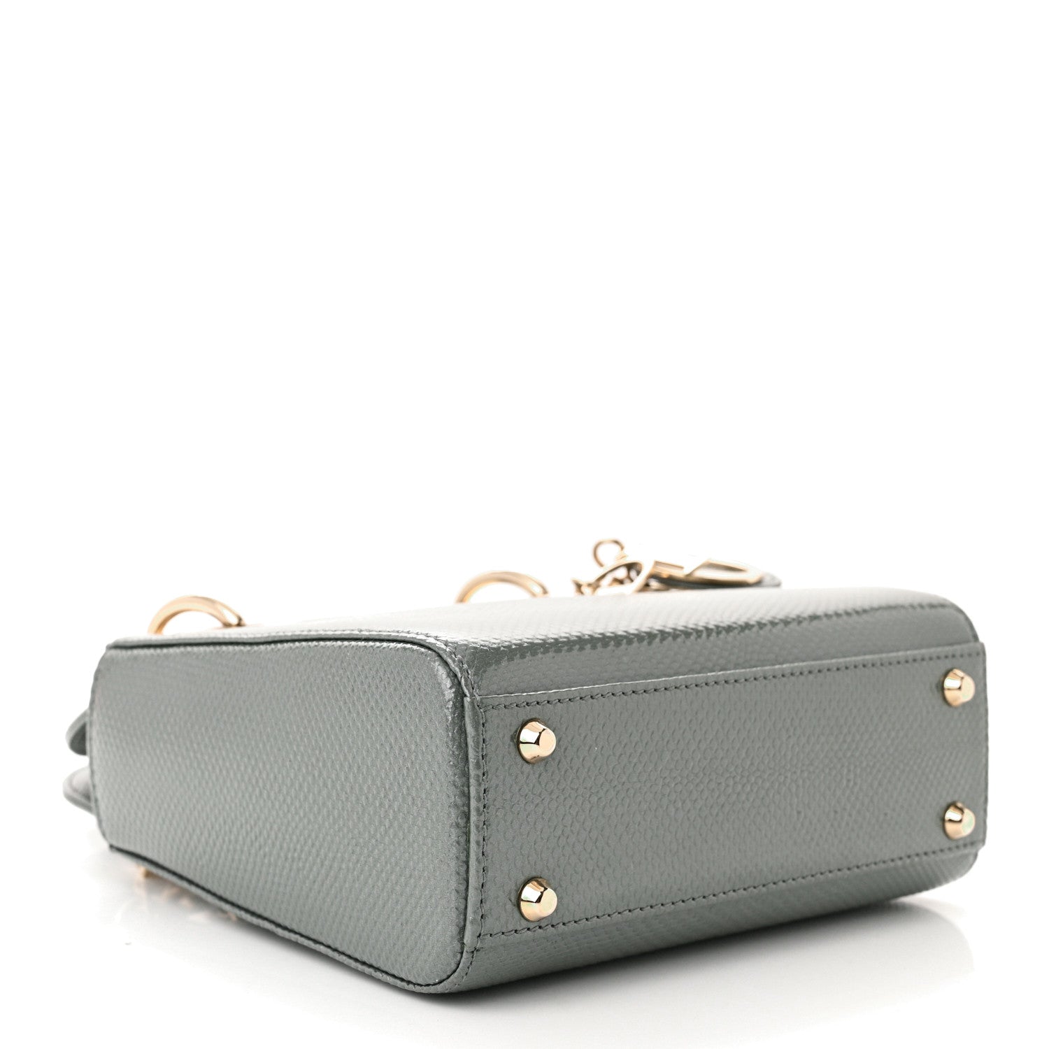 Christian Dior Lizard Mini Lady Dior Light Grey 4 of 11