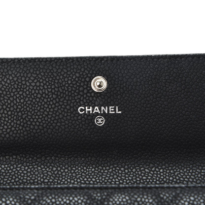 Chanel Iridescent Caviar Quilted Large Flap Wallet Black 7 of 9