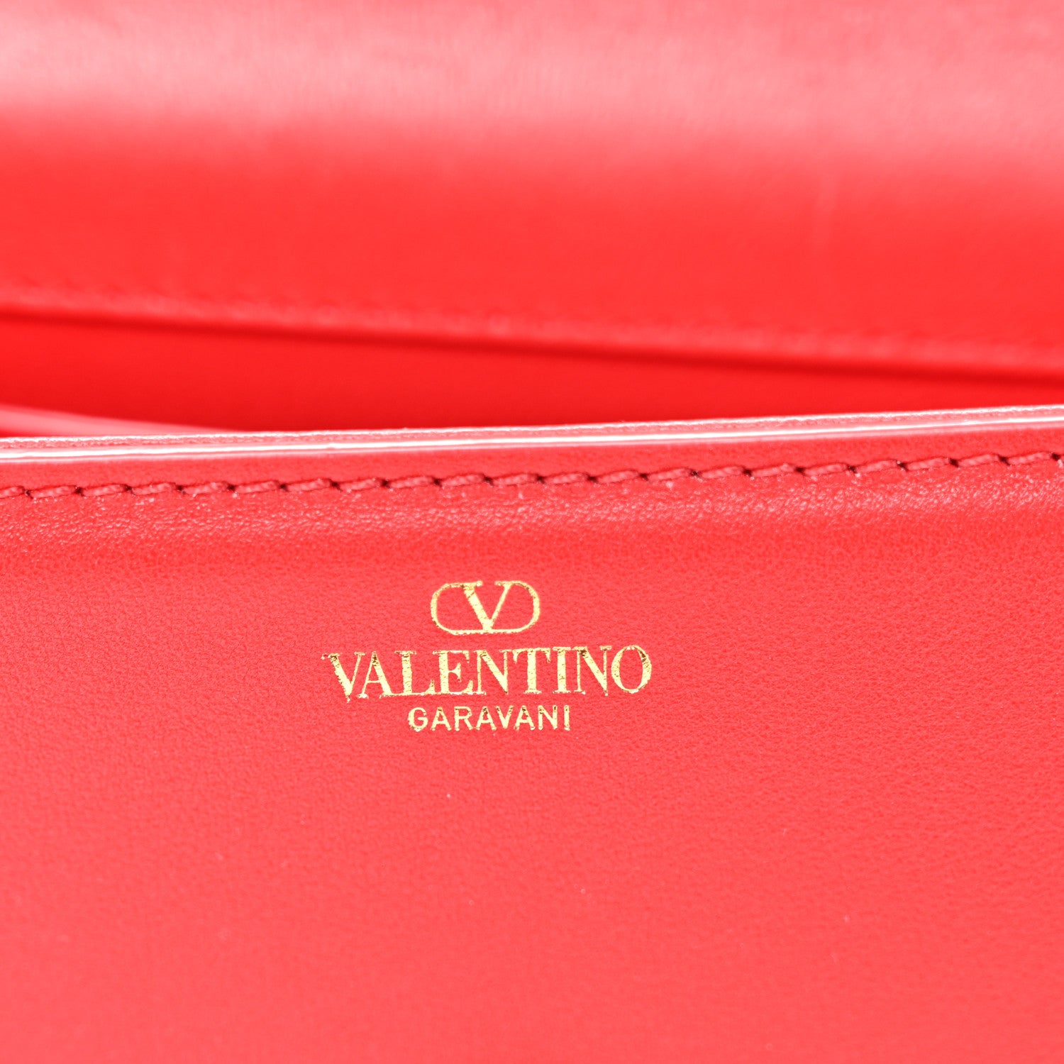 Valentino Garavani Calfskin Enamel Vlogo Small Loco Shoulder Bag Rouge Pur 6 of 9