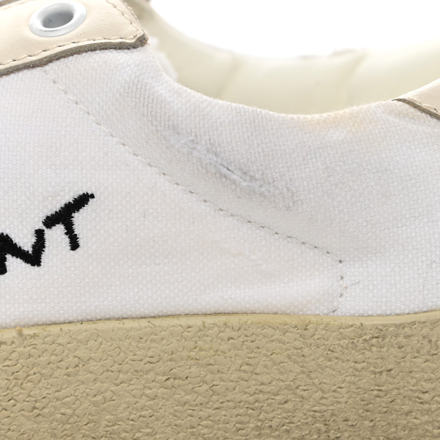 Saint Laurent Distressed Canvas Court Classic Sneakers 36.5 White 9 of 12