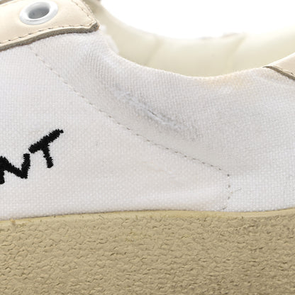 Saint Laurent Distressed Canvas Court Classic Sneakers 36.5 White 9 of 12