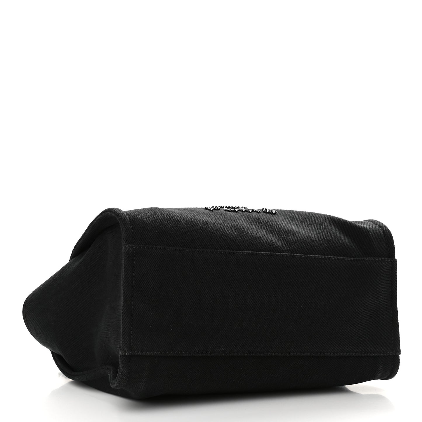 Canvas Pearl Medium Deauville Tote Black
