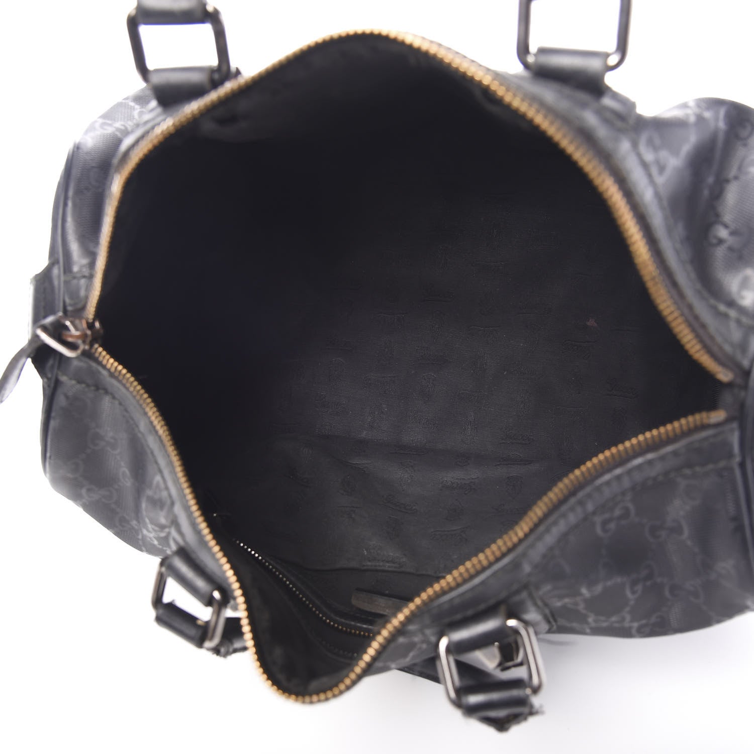 Gucci Imprime Monogram Medium Joy Stud Boston Black 4 of 14