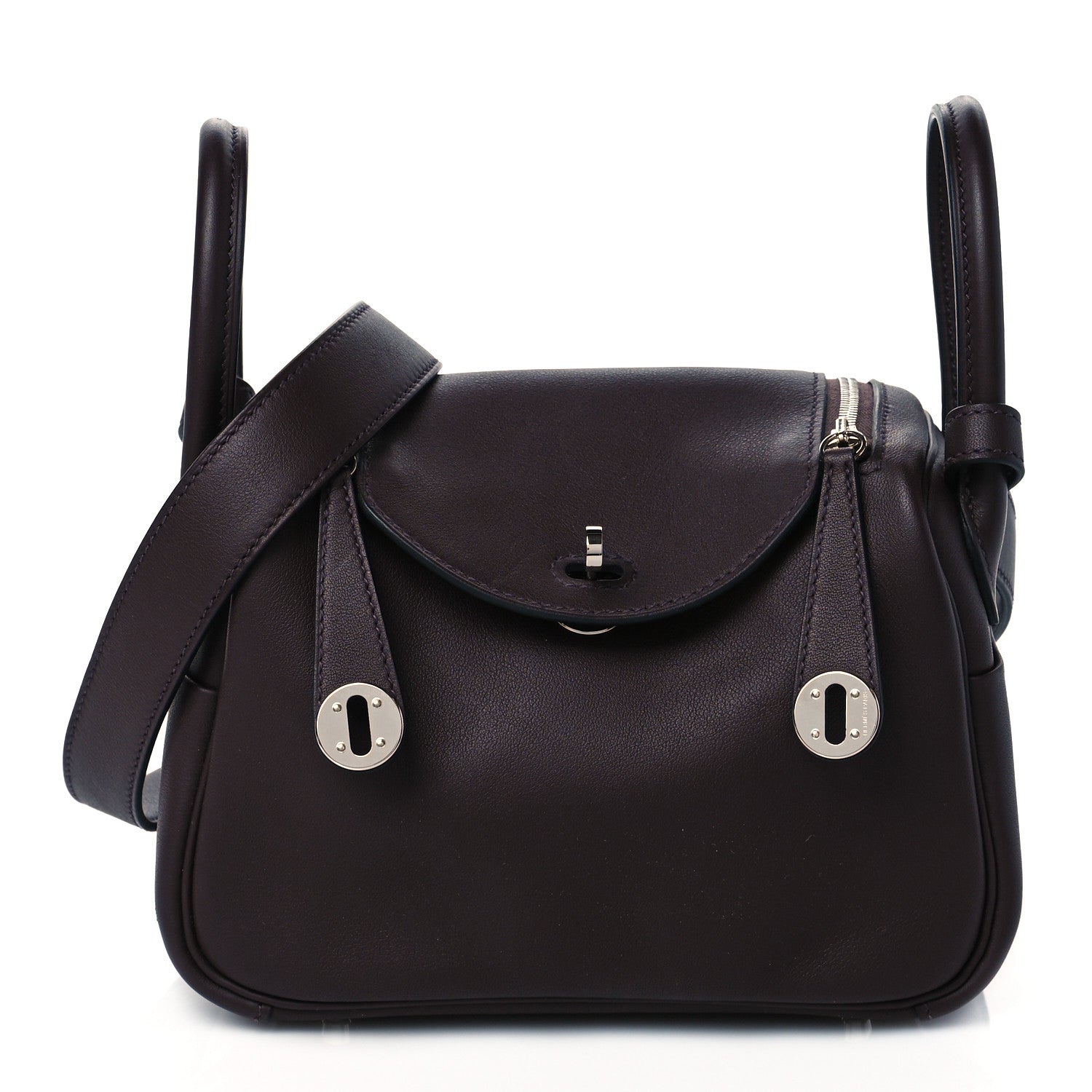 Hermes Swift Mini Lindy 20 Rouge Sellier 1 of 10