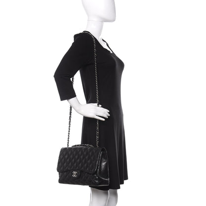 Chanel Lambskin Quilted Jumbo Single Flap Black 3 of 15