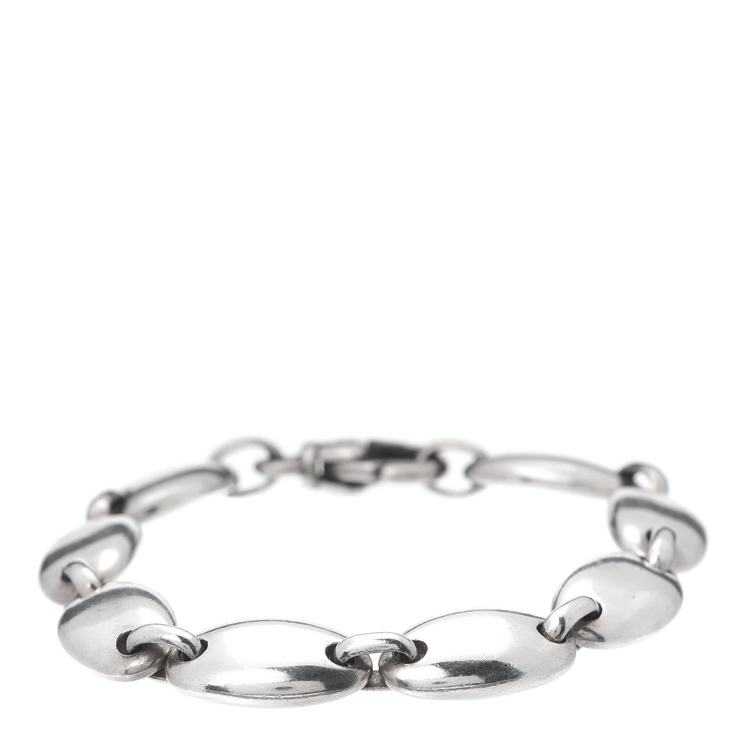Tiffany Sterling Silver Pebble Link Bracelet 1 of 5