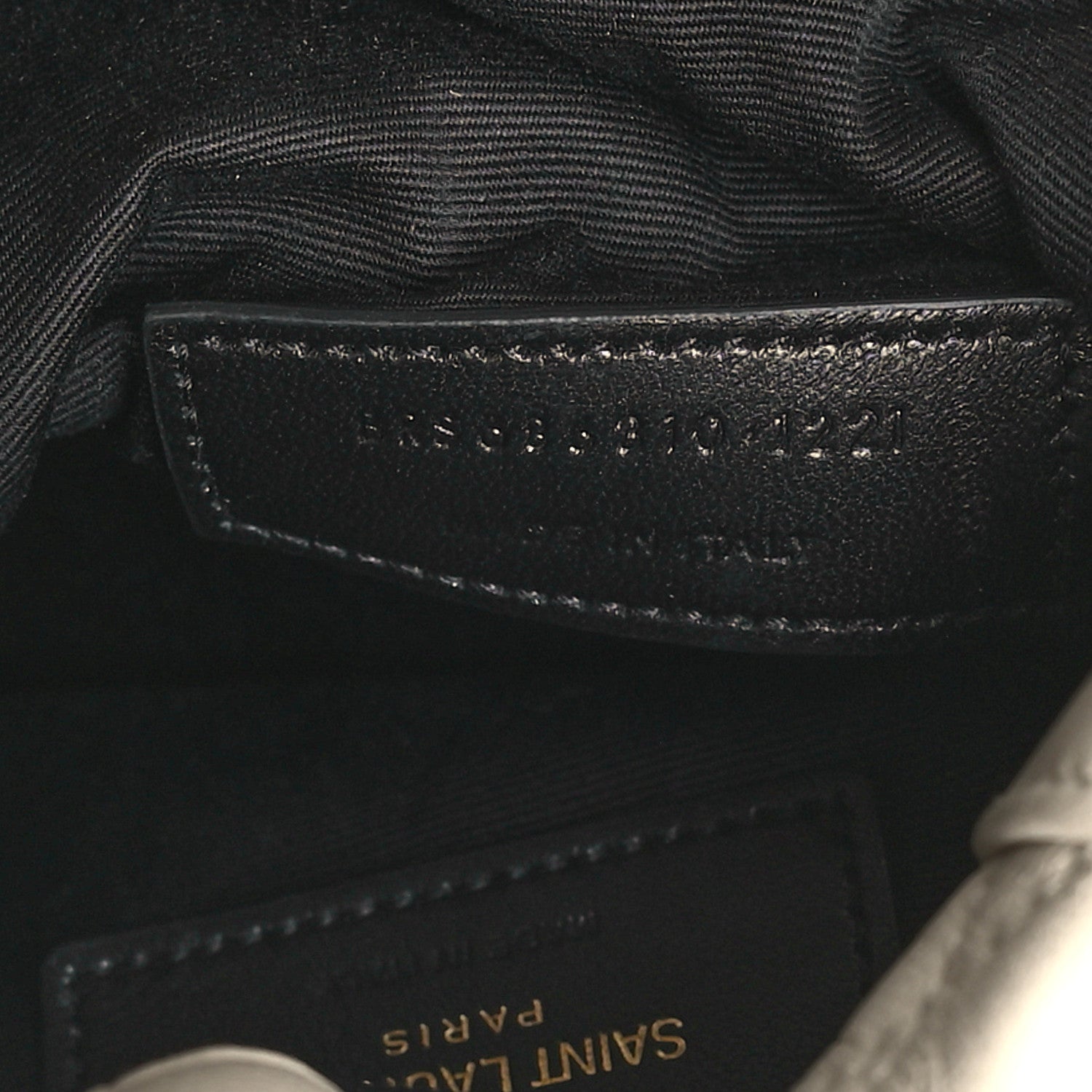Saint Laurent Lambskin Quilted Le Maillon Bucket Bag Crema Soft 7 of 10