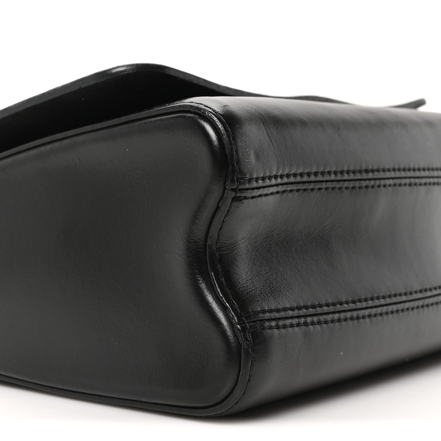 Calfskin Monogram Braided Twist Shoulder Bag MM Black