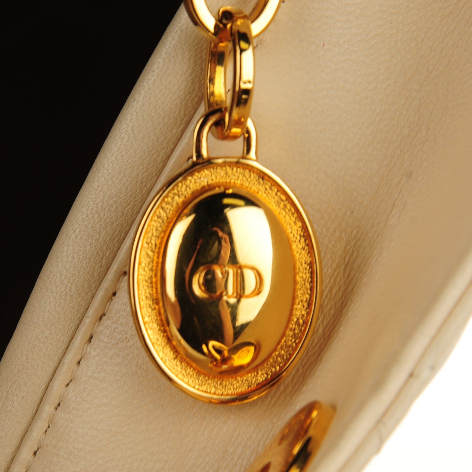 Christian Dior Lambskin Cannage Large Lady Dior Ivory 8 of 8