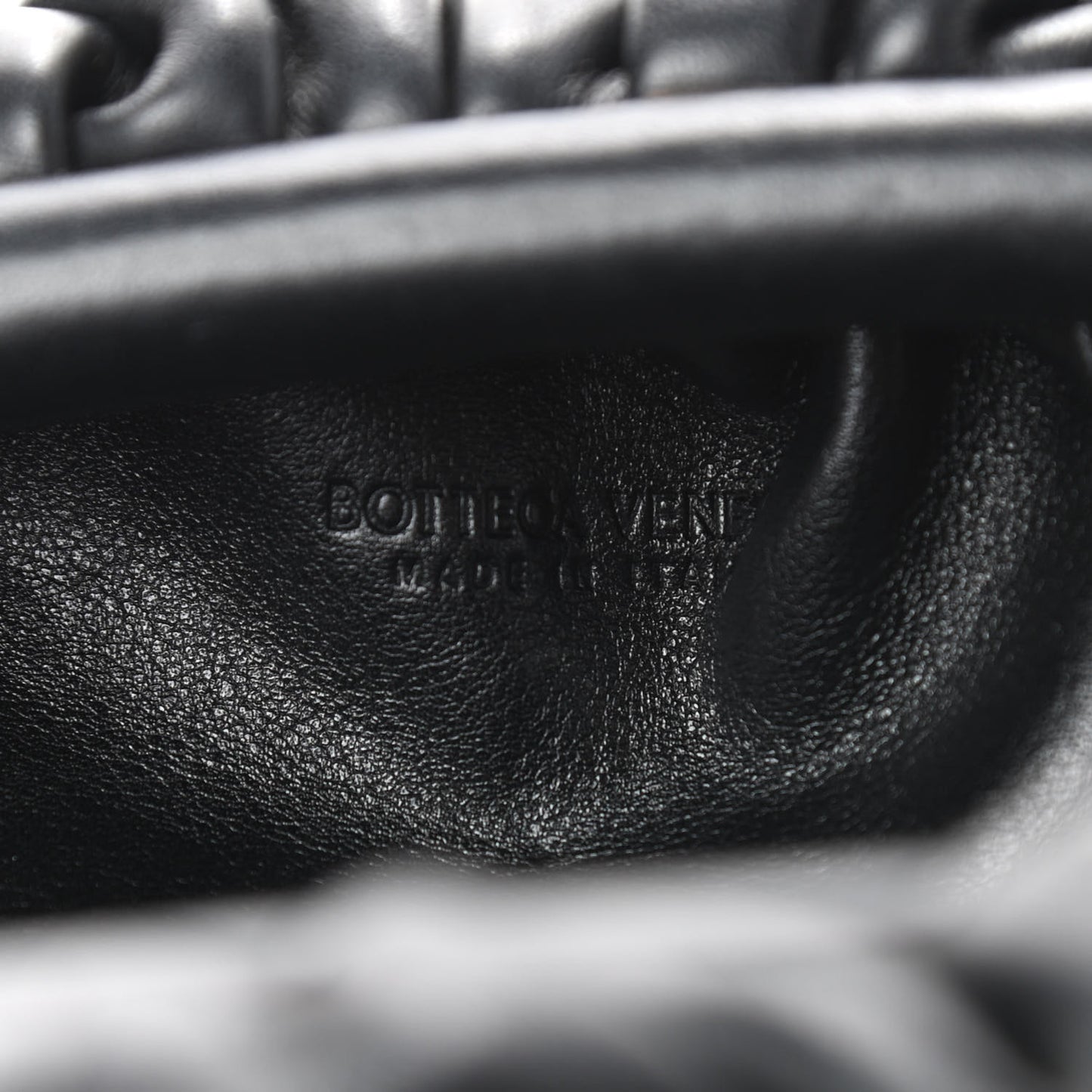 Butter Calfskin The Mini Pouch Black