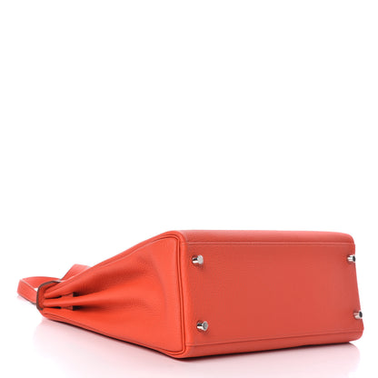 Hermes Togo Kelly Retourne 32 Capucine 4 of 11