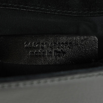 Saint Laurent Textured Patent Classic Y Ligne Clutch Black 7 of 7
