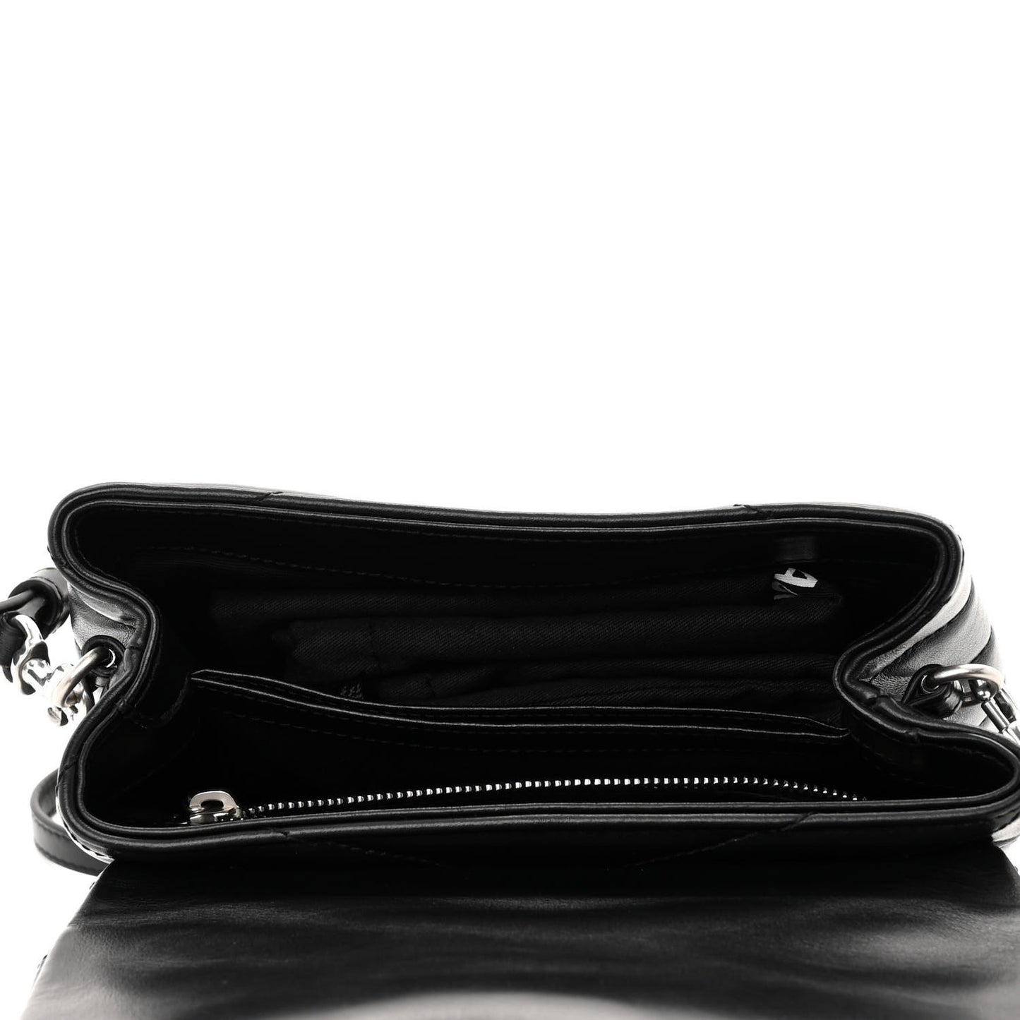Calfskin Y Quilted Monogram Toy Loulou Crossbody Bag Black