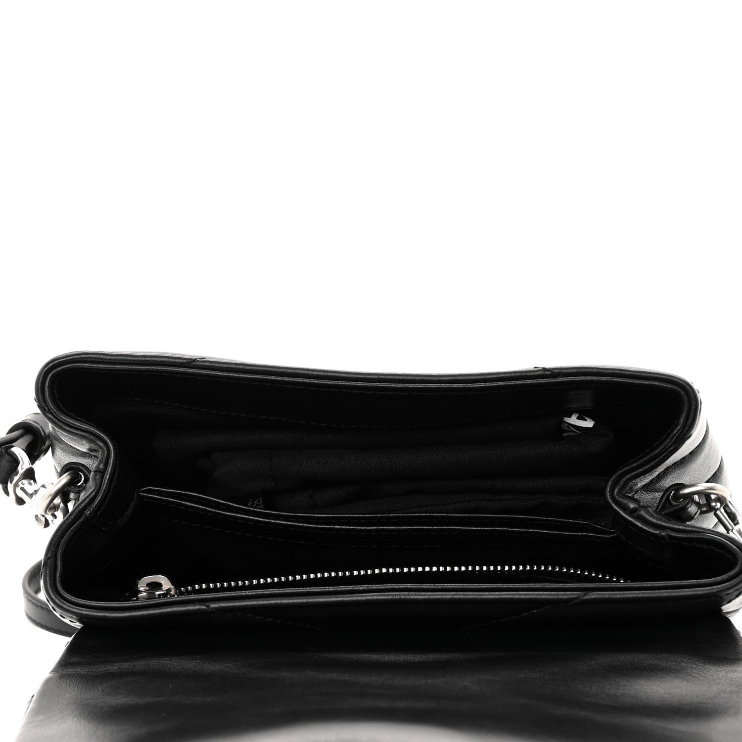 Saint Laurent Calfskin Y Quilted Monogram Toy Loulou Crossbody Bag Black 11 of 12