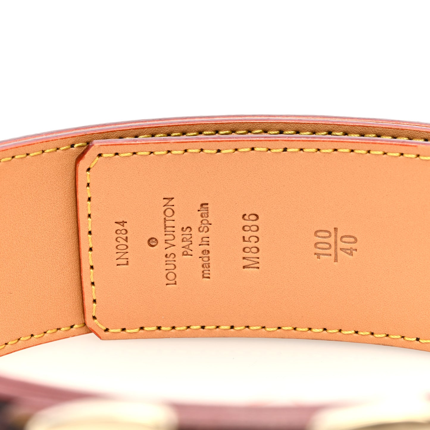 Monogram Craggy 40mm LV Tag Reversible Belt 100 40 Chocolate