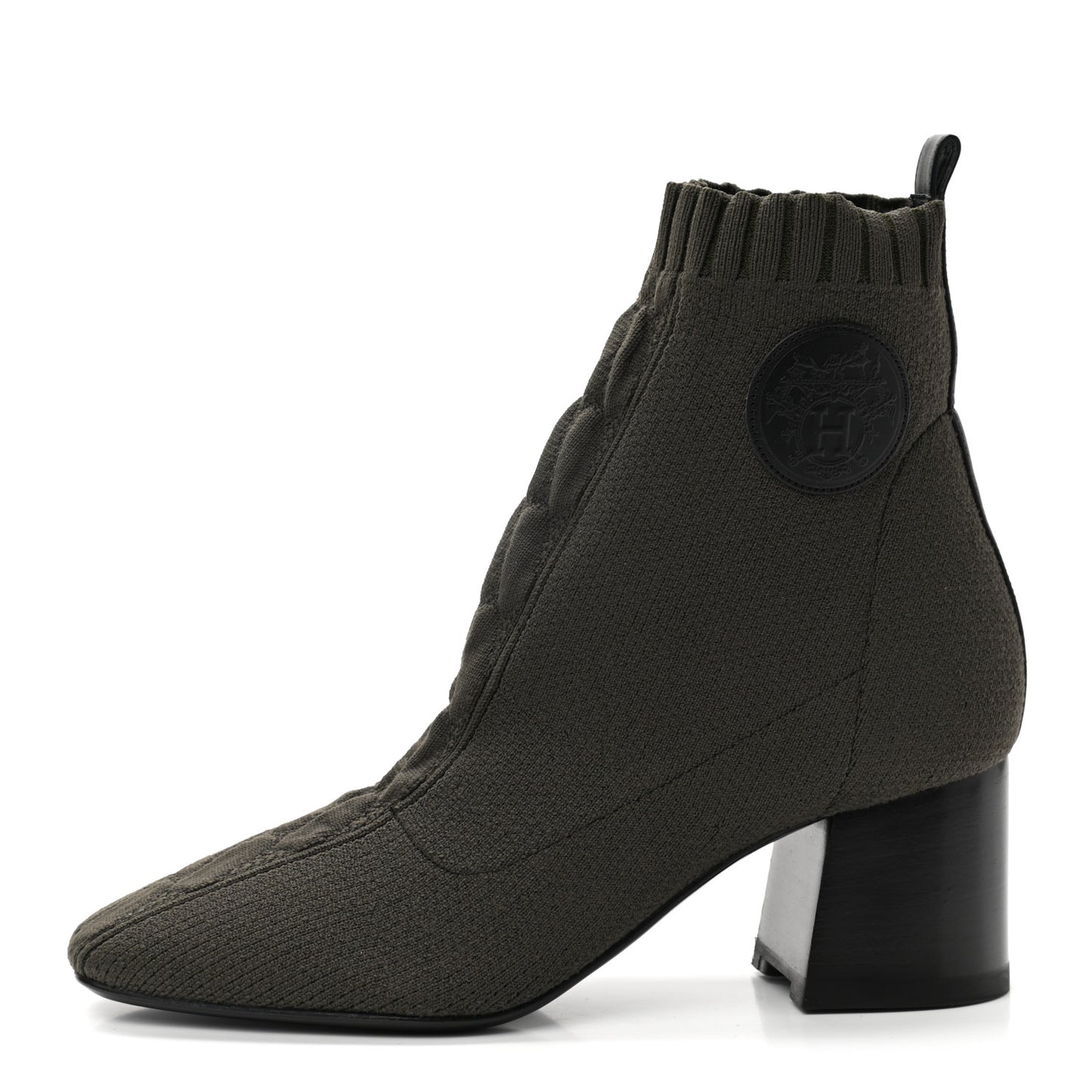 Knit Calfskin Volver 60 Ankle Boots 36 Sottobosco