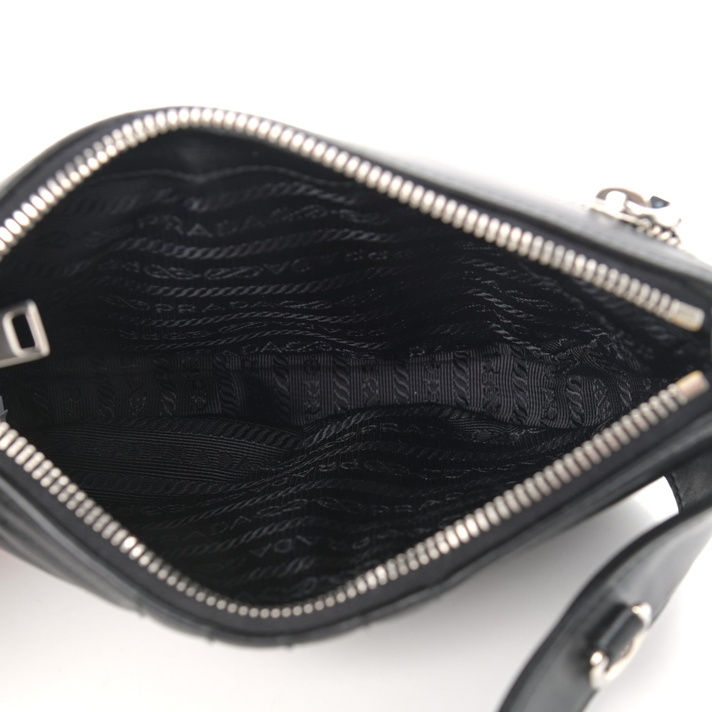 Soft Calfskin Impunture Diagramme Belt Bag Black