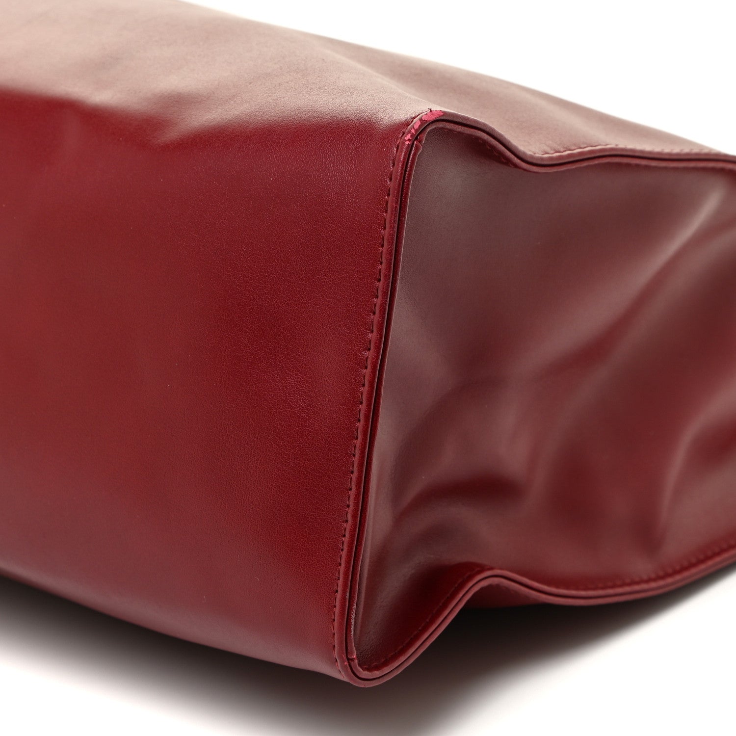 Telfar Vegan Leather Medium Shopping Bag Oxblood 8 of 19