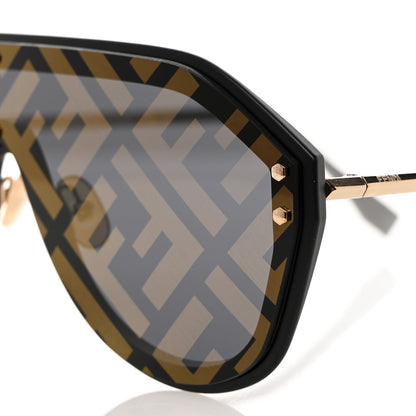 Fendi FF Fabulous Shield Sunglasses FF M0039/G/S Black 7 of 8