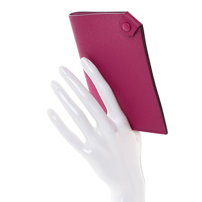 Hermes Epsom Tarmac PM Passport Holder Rose Pourpre 2 of 9