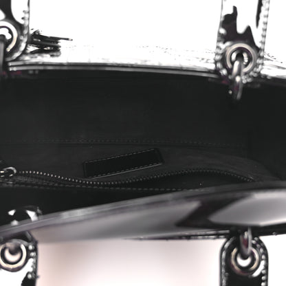 Christian Dior Ultraglossy Patent Cannage Small Lady Dior Black 5 of 13