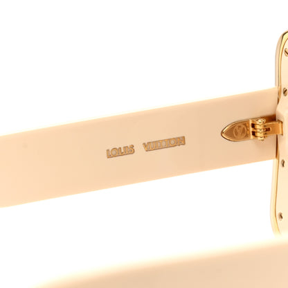 Louis Vuitton Acetate LV Moon Square Sunglasses Z1652W White 5 of 9