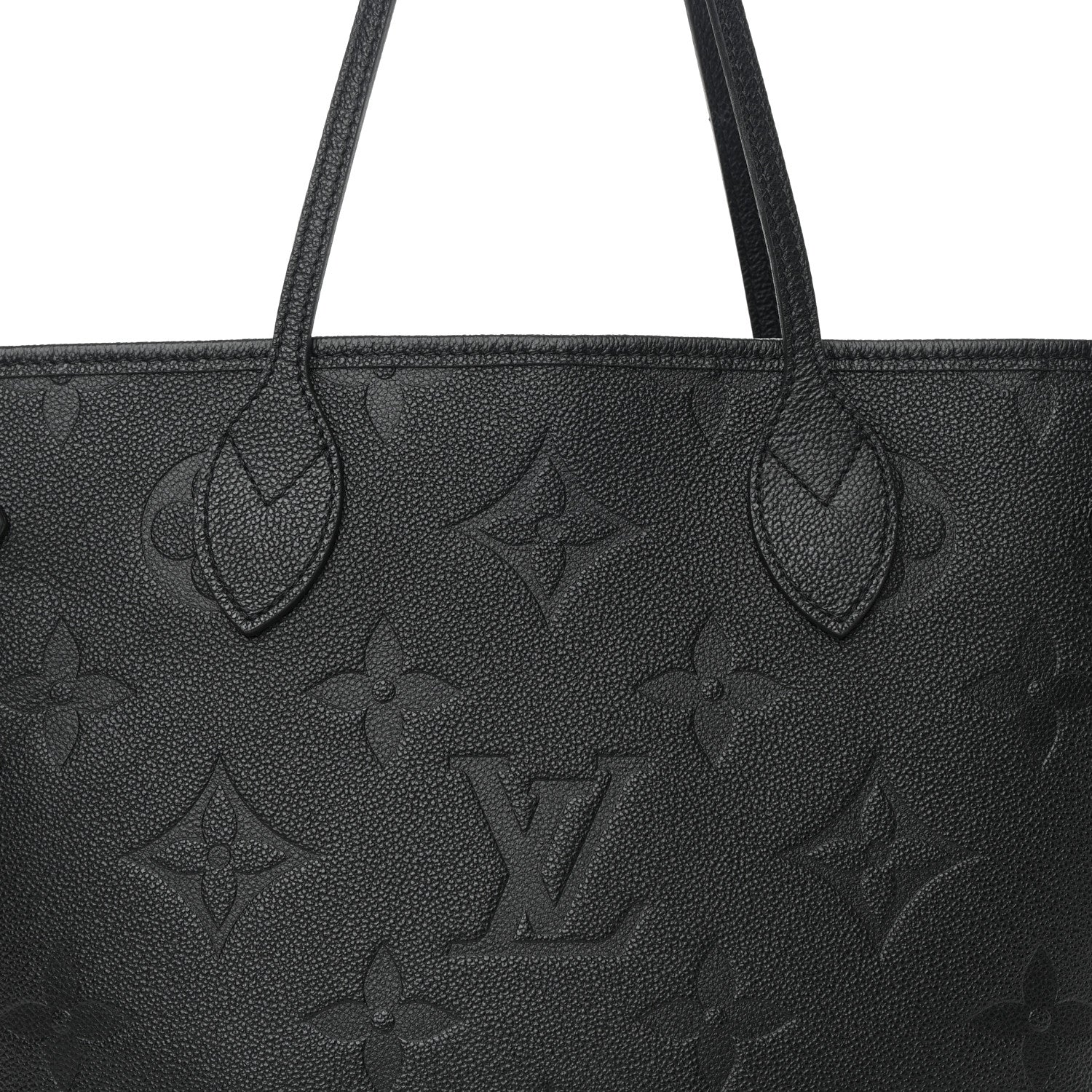 Louis Vuitton Empreinte Monogram Giant Neverfull MM Black 7 of 13