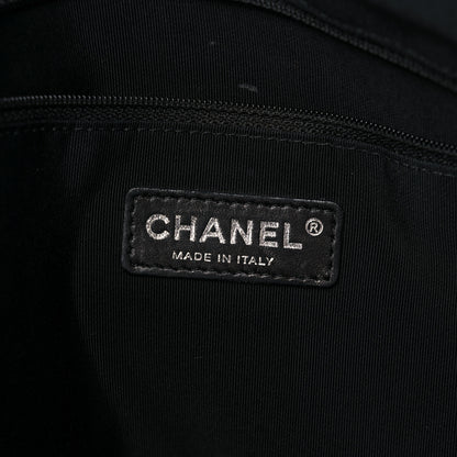 Chanel Lambskin Quilted Medium New Bubble North South Tote Black 7 of 16