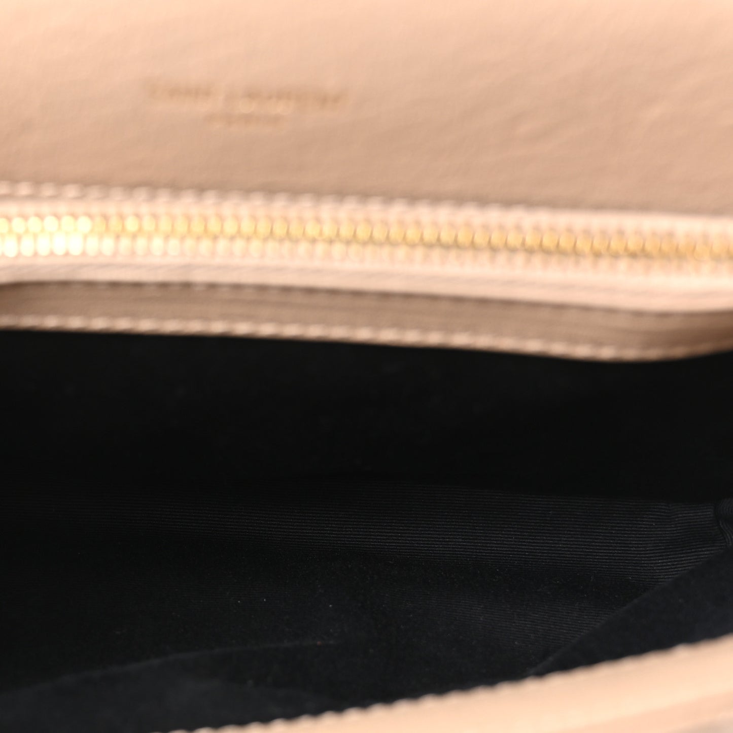 Sheepskin Matelasse Chevron Monogram Medium College Bag Dark Beige