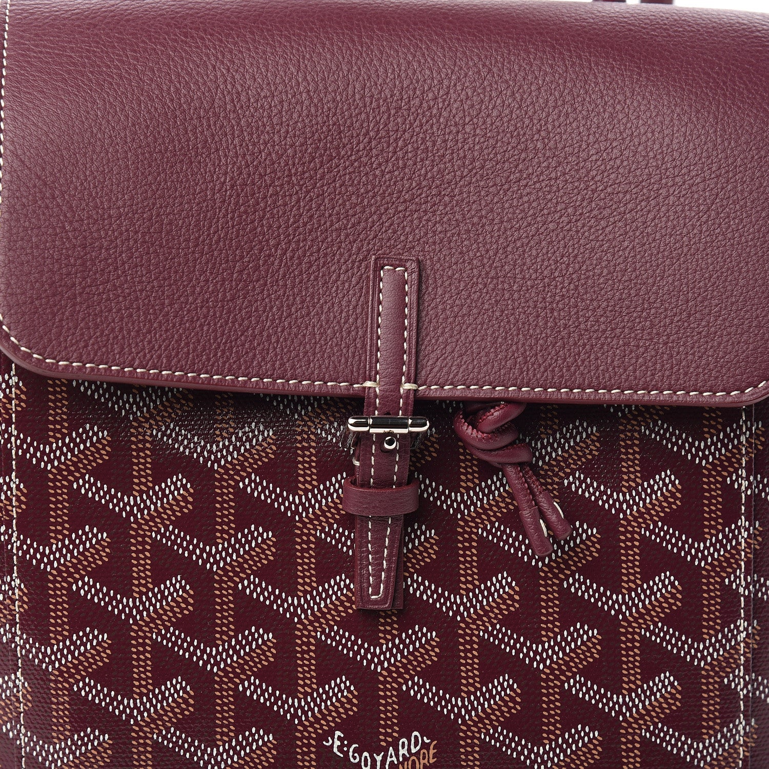 Goyard Goyardine Calfskin Mini Alpin Backpack Bordeaux 8 of 8