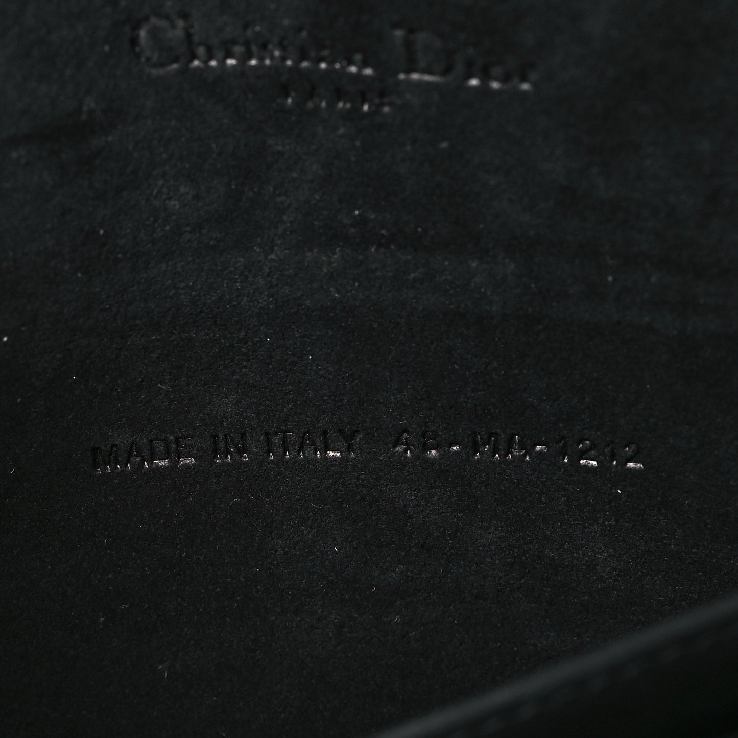 Ultra Matte Calfskin Cannage Lady Dior Clutch Black