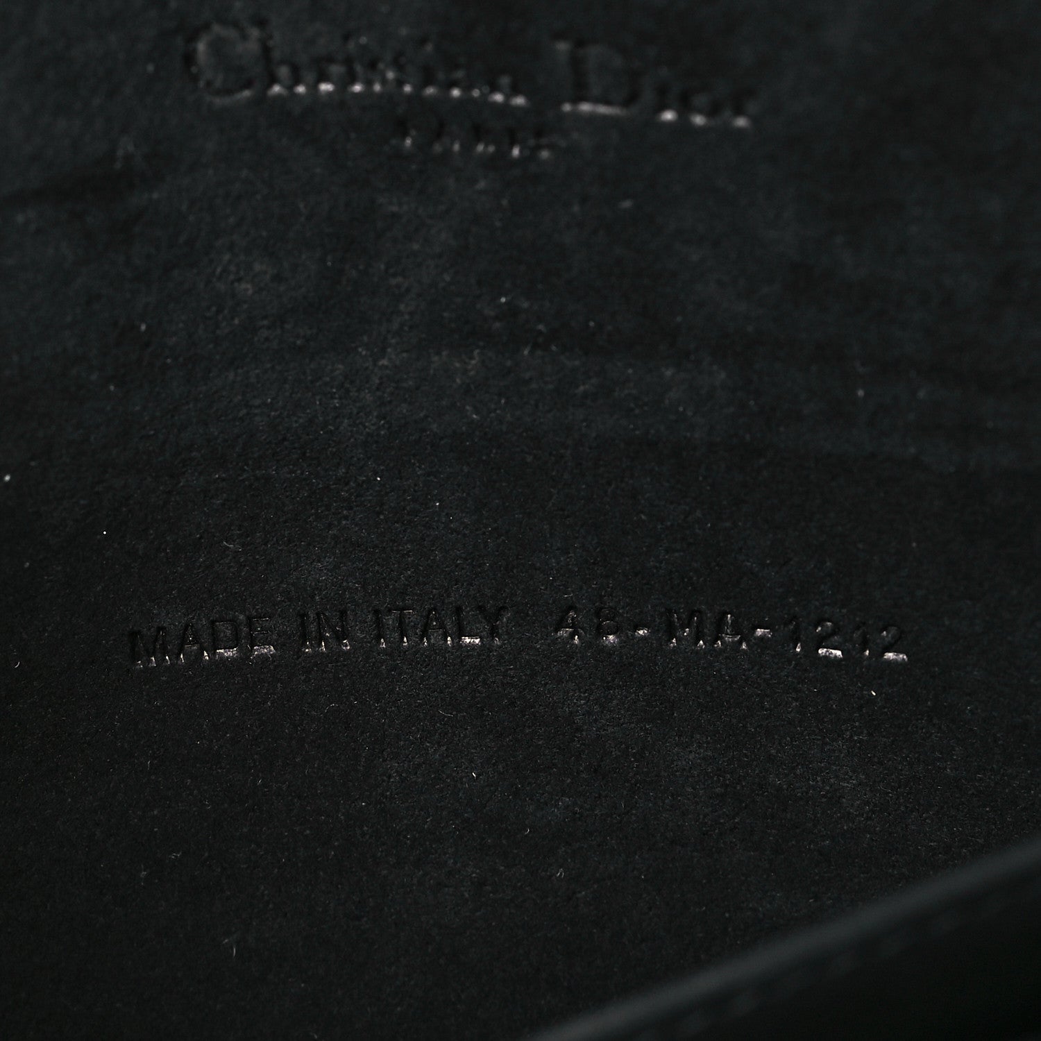 Christian Dior Ultra Matte Calfskin Cannage Lady Dior Clutch Black 7 of 9