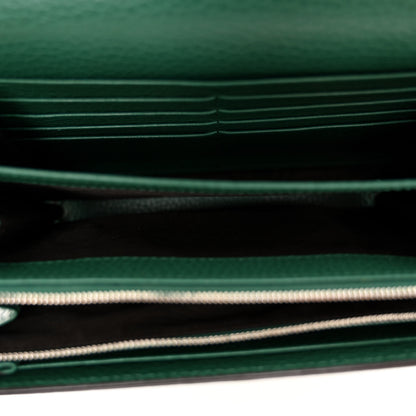 Gucci Calfskin Mini Dionysus Chain Wallet Emerald 5 of 11