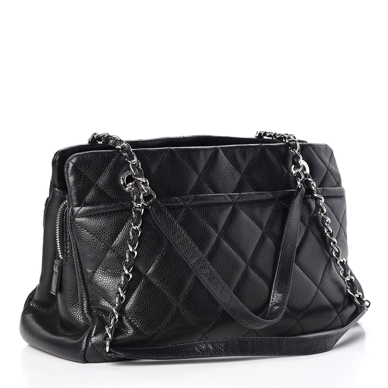 Chanel Caviar Quilted Timeless CC Soft Tote Black 3 of 14
