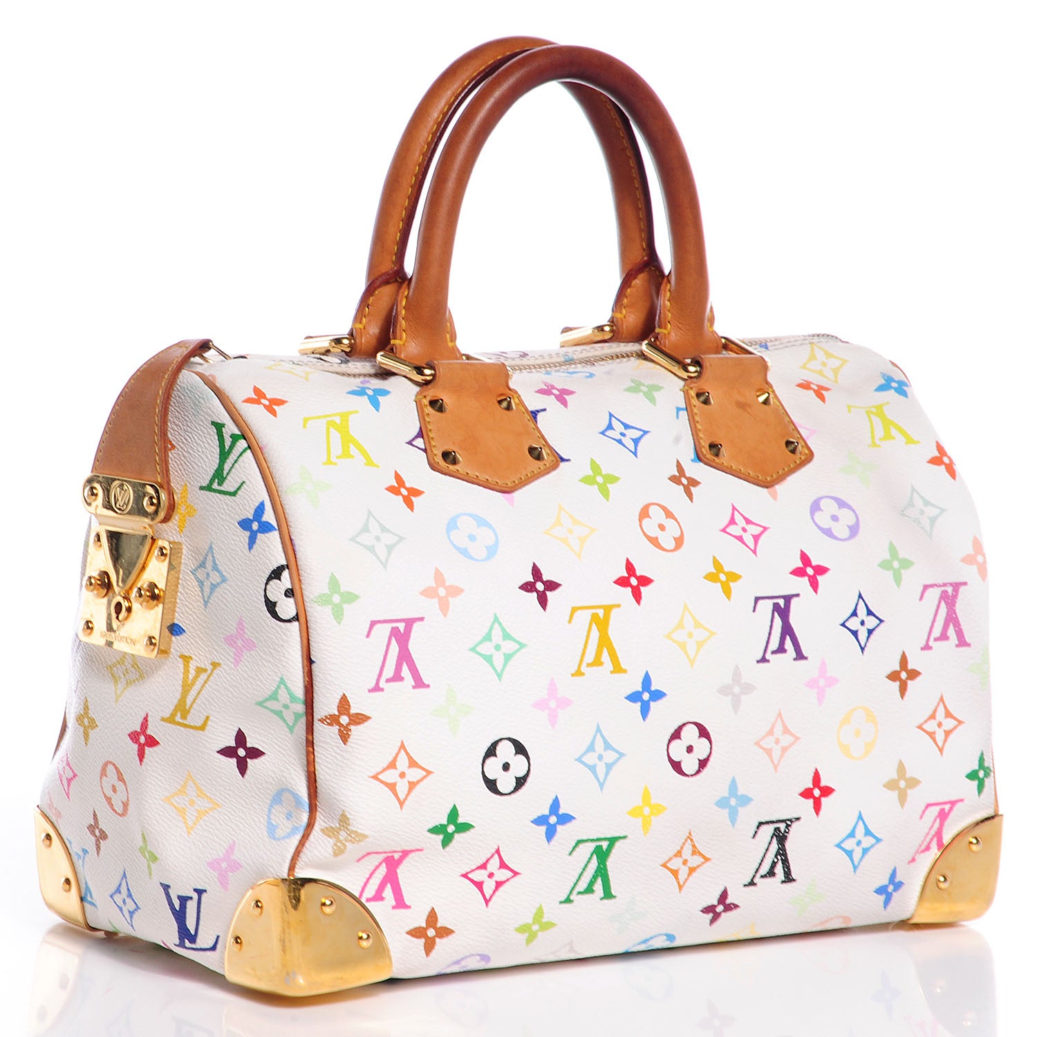 Louis Vuitton Monogram Multicolor Speedy 30 White 3 of 7