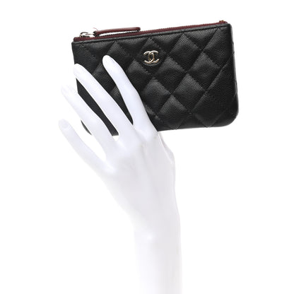 Chanel Caviar Quilted Small Cosmetic Case Black 2 of 8